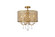 Elise Four Light Flush Mount in brass (173|LD710F17BR)