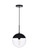 Eclipse One Light Pendant in Black (173|LD6033BK)