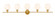Gene Five Light Wall Sconce in Brass (173|LD2325BR)