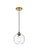 Cashel One Light Pendant in Brass (173|LD2281BR)