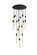 Weston 16 Light Pendant in Black (173|2067G36BK)