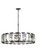 Monaco Ten Light Chandelier in Flat Black (173|1211D43FB)