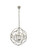 Geneva Four Light Pendant in Polished Nickel (173|1130D17PN/RC)