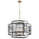 Six Light Chandelier in Noir / Aged Brass (208|11118)