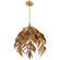 One Light Pendant in Aged Brass (208|10563)