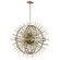 Saturn Burst Eight Light Pendant in Silver Leaf (208|06490)