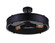 Tigris Three Light Flush Mount in Black (401|9904C16-3-101)