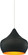 Dynamic One Light Pendant in Black (401|9632P15-1-101)