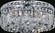 Colosseum Four Light Flush Mount in Chrome (401|8005C12C-R)