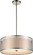 Mikayla Three Light Chandelier in Satin Nickel (401|5555P17SN)