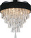 Franca Four Light Flush Mount in Black (401|5523C16C (Black))