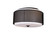 Checkered Two Light Flush Mount in Black (401|5209C15B)