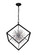 Starburst Six Light Chandelier in Chrome & Black (401|1178P22-6-601)