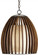 Carling One Light Pendant in Old Iron/Polished Fruitwood (142|9099)