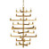 Andre 36 Light Chandelier in Brass (142|9000-0919)