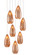 Rame Seven Light Pendant in Copper/Silver/Painted Silver (142|9000-0904)