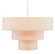 Livello Nine Light Chandelier in White/Linen (142|9000-0866)