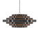 Bunny Williams Six Light Chandelier in French Black/Contemporary Gold Leaf (142|9000-0775)