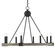 Burgos Eight Light Chandelier in Antique Black/Polished Concrete (142|9000-0480)