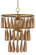 Savoiardi Seven Light Chandelier in Vintage Brass/Natural (142|9000-0406)