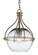 Foyle One Light Pendant in Antique Silver Leaf/Contemporary Gold Leaf (142|9000-0382)