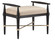 Perrin Ottoman in Ebonized Wood/Silver Granello (142|7000-0062)