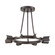 Dakota Eight Light Semi Flush Mount in Charcoal Bronze (60|9043-CZ)