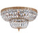 Ceiling Mount Four Light Flush Mount in Olde Brass (60|718-OB-CL-SAQ)