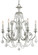 Regis Six Light Chandelier in Olde Silver (60|5116-OS-CL-I)