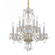 Traditional Crystal Ten Light Chandelier in Polished Brass (60|5080-PB-CL-SAQ)