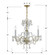 Traditional Crystal Three Light Mini Chandelier in Polished Brass (60|5044-PB-CL-I)