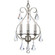 Ashton Three Light Mini Chandelier in Olde Silver (60|5013-OS-CL-S)