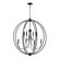 Sylvan Eight Light Chandelier in Black Forged (60|2246-BF_NOSHADE)