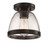 Lodie One Light Flushmount in Flat Black (46|X1408-FB)