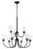 Gwyneth Nine Light Chandelier in Flat Black (46|50429-FB)