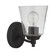 Tyler One Light Wall Sconce in Flat Black (46|50201-FB)