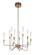 Valdi LED Chandelier in Satin Brass (46|49610-SB-LED)