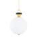 Haru One Light Pendant in Vintage Brass (68|395-18-VB)