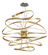 Calligraphy LED Pendant in Gold Leaf W Polished Stainless (68|216-44)