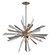 Inertia Six Light Chandelier in Silver Leaf (68|140-47)