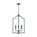 Carter Four Light Foyer Pendant in Matte Black (65|539341MB)