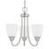 Trenton Three Light Chandelier in Brushed Nickel (65|415131BN-337)