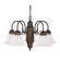 David Five Light Chandelier in Burnished Bronze (65|3255BB-118)