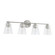 Baker Four Light Vanity in Brushed Nickel (65|146941BN-533)