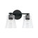 Baker Two Light Vanity in Matte Black (65|146921MB-533)