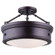Boku Three Light Semi Flush Mount in Oil Rubbed Bronze (387|ISF624A03ORB)