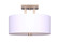 River Three Light Semi Flush Mount in Gold (387|ISF578A03GD)