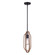 Dilan One Light Pendant in Matte Black And Brushed Brown (387|IPL1078A01BKB)