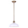 Bellow One Light Pendant in Gold And White (387|IPL1055A01GDW)