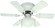 Twister 30''Ceiling Fan in White (387|CF3230611S)